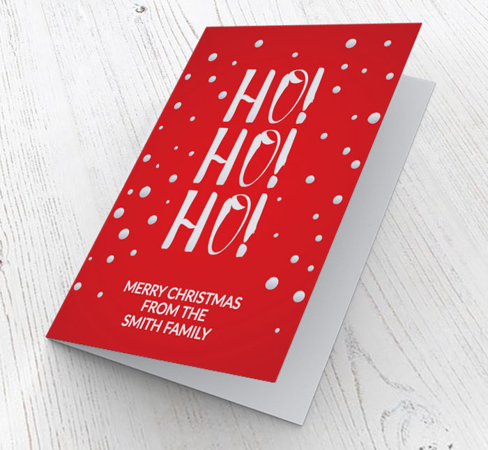 ho ho ho christmas card