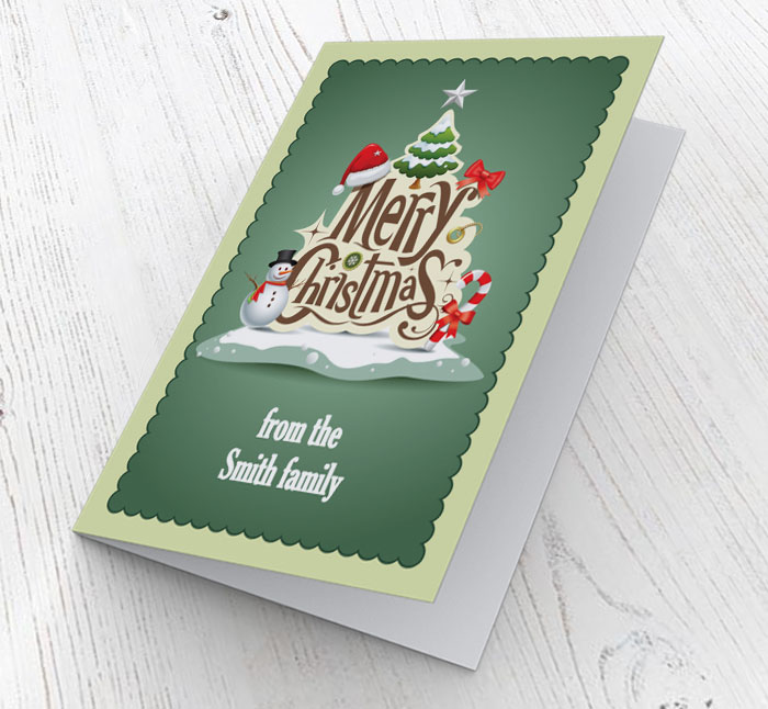 christmas tree christmas card