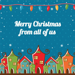 christmas town christmas card