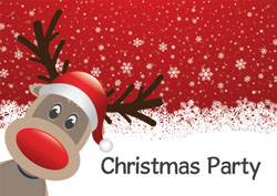 reindeer party invitations