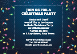 fairy lights party invitations