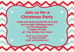 zigzag party invitations